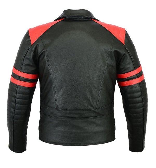 MAGS-200 Gents Leather Jacket,Biker jacket with protectors