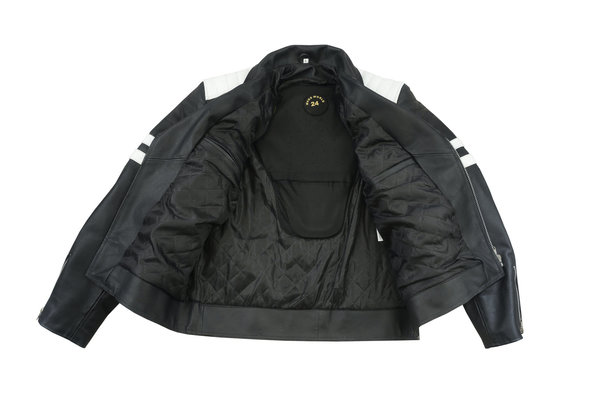 MAGS-202 Gents Leather Jacket,Biker jacket with protectors