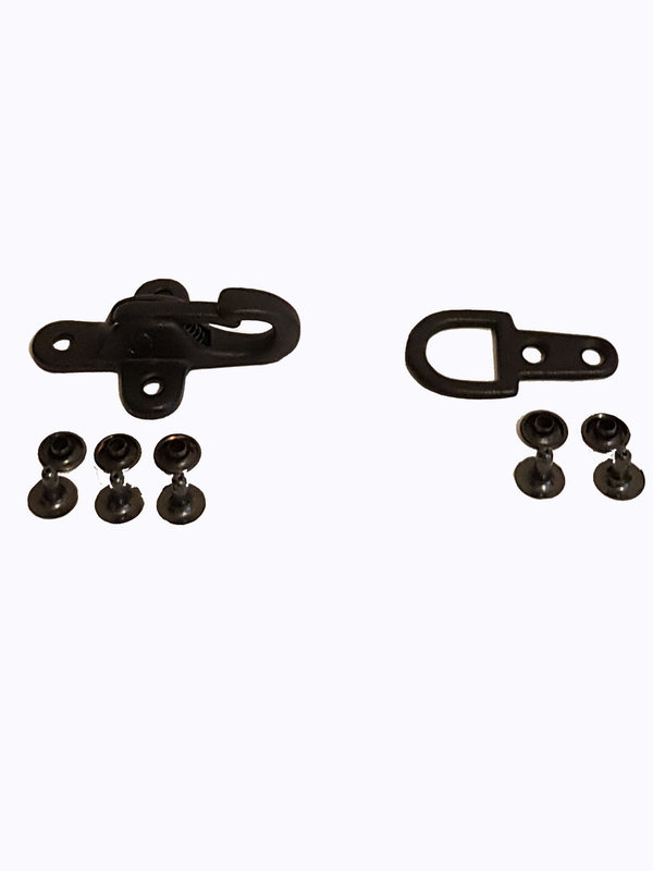 Exchange hooks substitute Hooks for Leather vests in black 1 piece